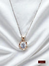 Rose gold diamond pendant