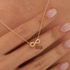 Golden infinity pendant