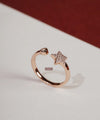 Rose gold star ring