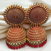 Oxidised Red Jhumka