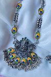 Oxidised Maa Durga necklace set with jhumka