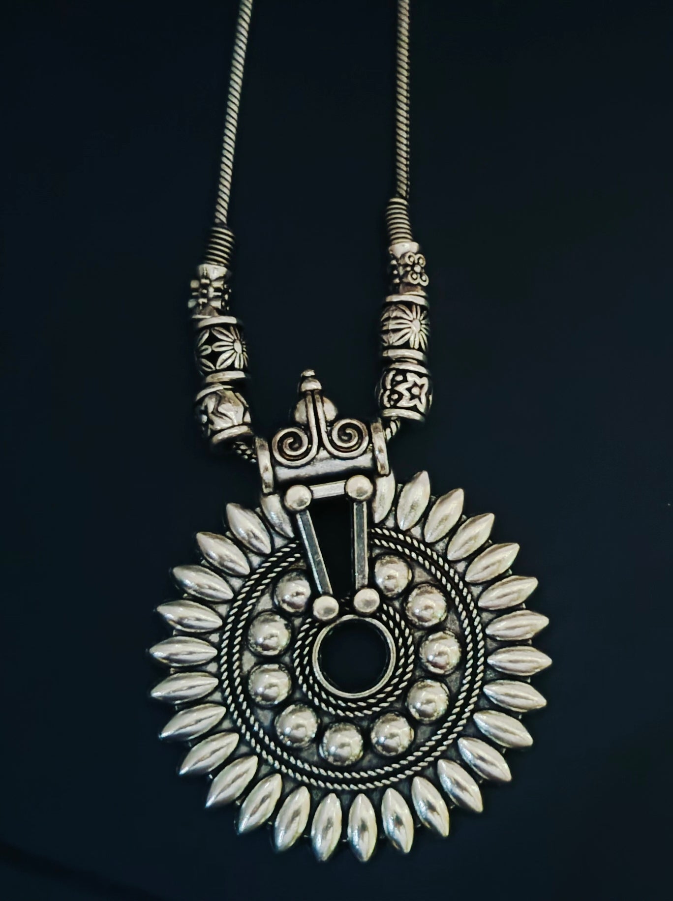 Oxidised divine Krishna necklace || combo set