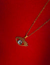 Gold plated Evileye pendant