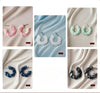 5pcs of Acrylic hoop earring