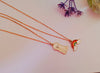 2 pcs doggy & rainbow pendant