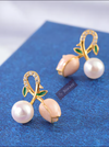 Golden Pearl Buds earpin