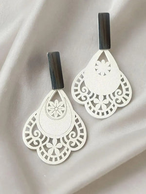 Traditional wooden earring