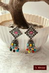 Multicolored oxidised jhumka