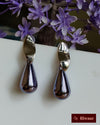 Metal water drop earring