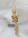 Golden butterfly pendant