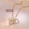 Golden cube pendant