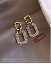 Geometric large statement earring