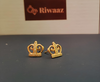 Crown ear stud