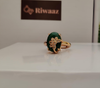 Green crown ring