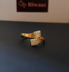 Cross square finger ring