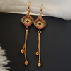 Multicolored threader earring