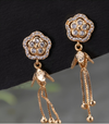 Floral diamond earring