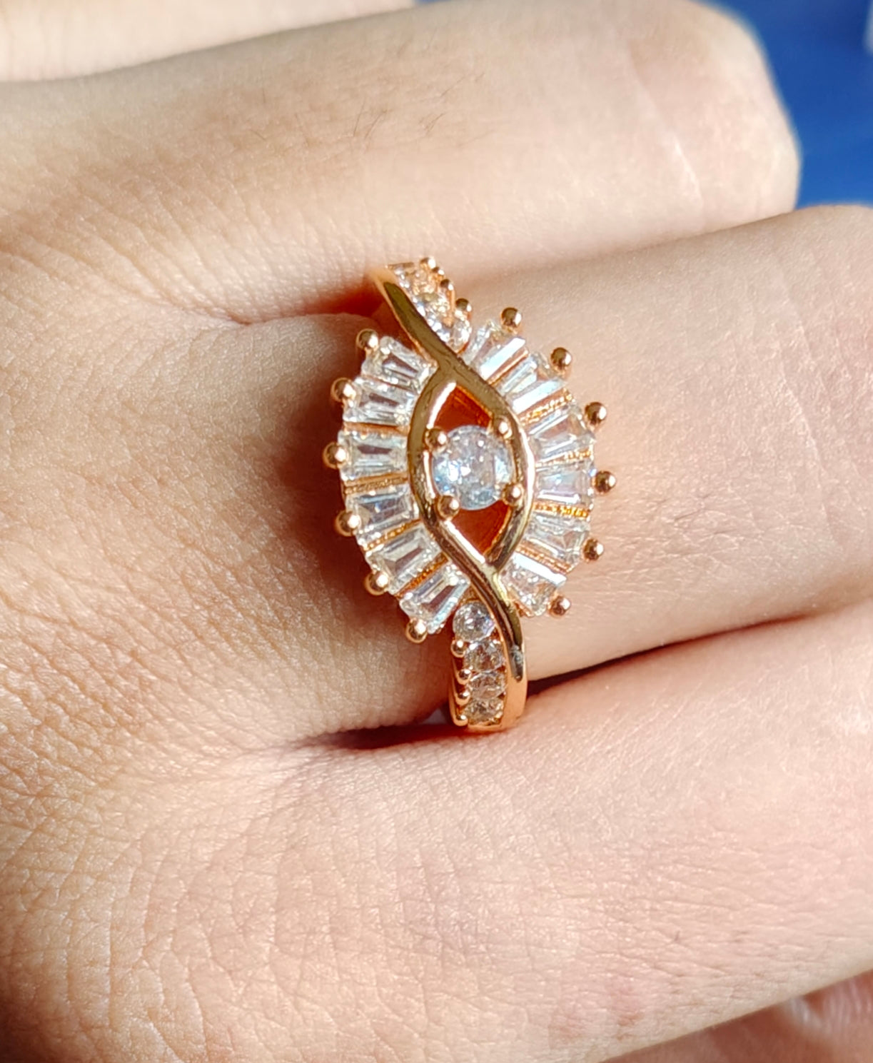 Evileye diamond ring